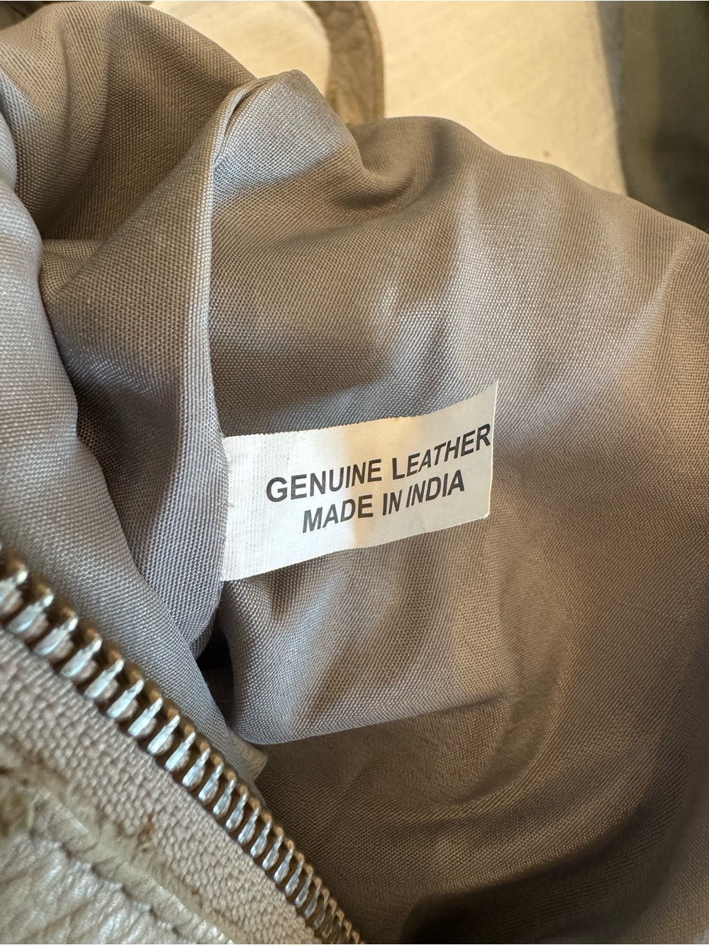 VILENCA Convertible Leather Backpack Tote in Grey - Picture 7 of 9